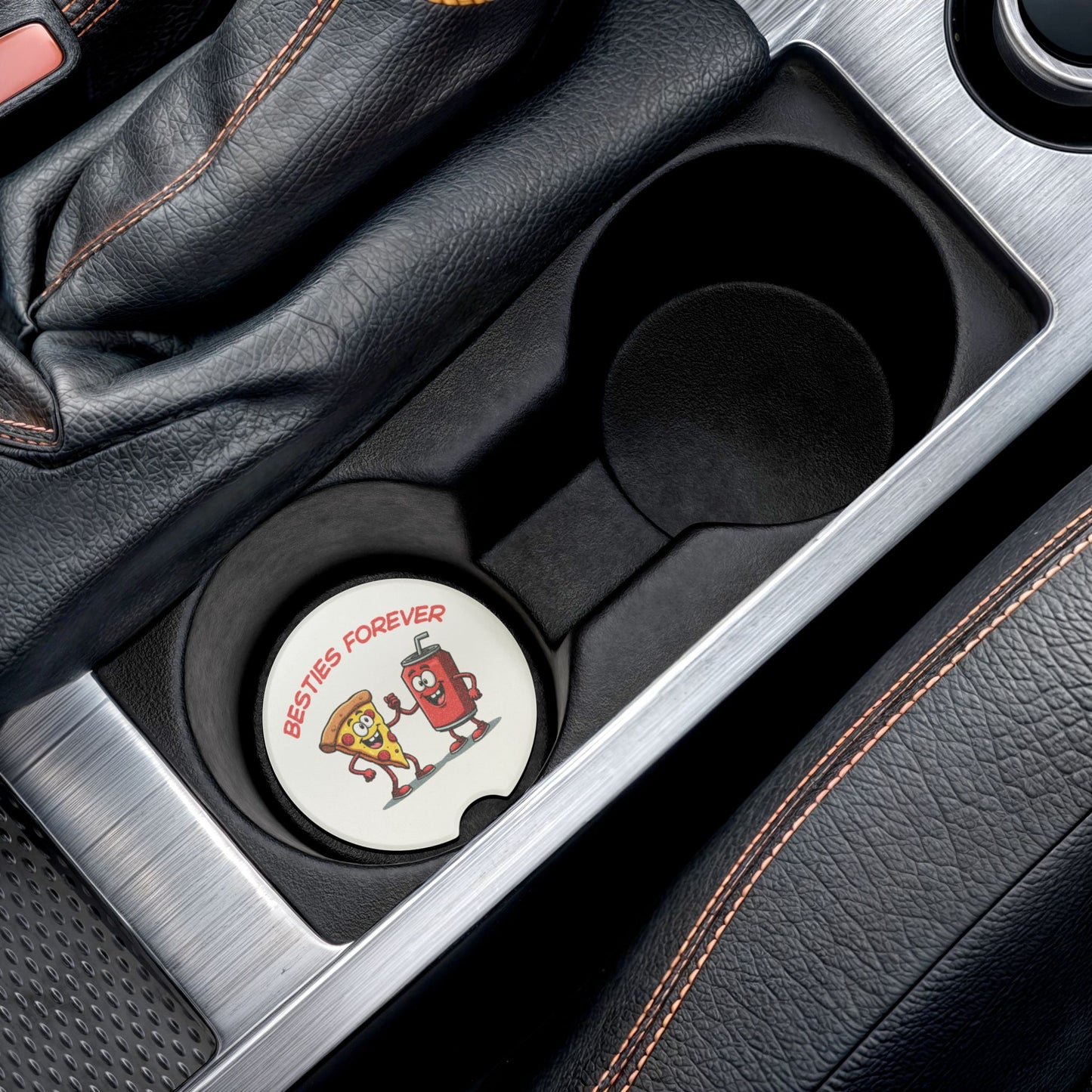 Car Coaster - Besties Forever Design