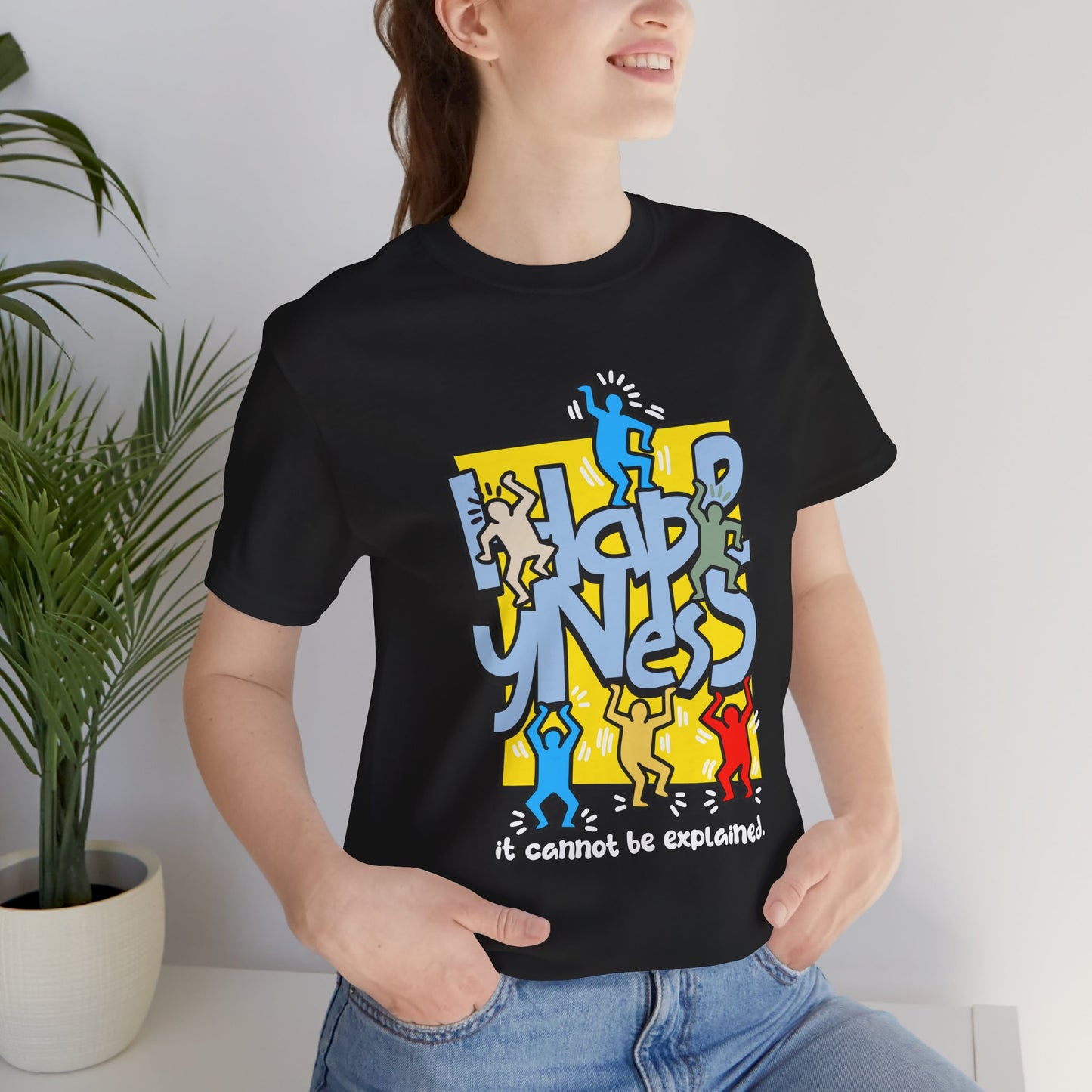 Unisex Jersey Short Sleeve Tee - Way to Happiness Design