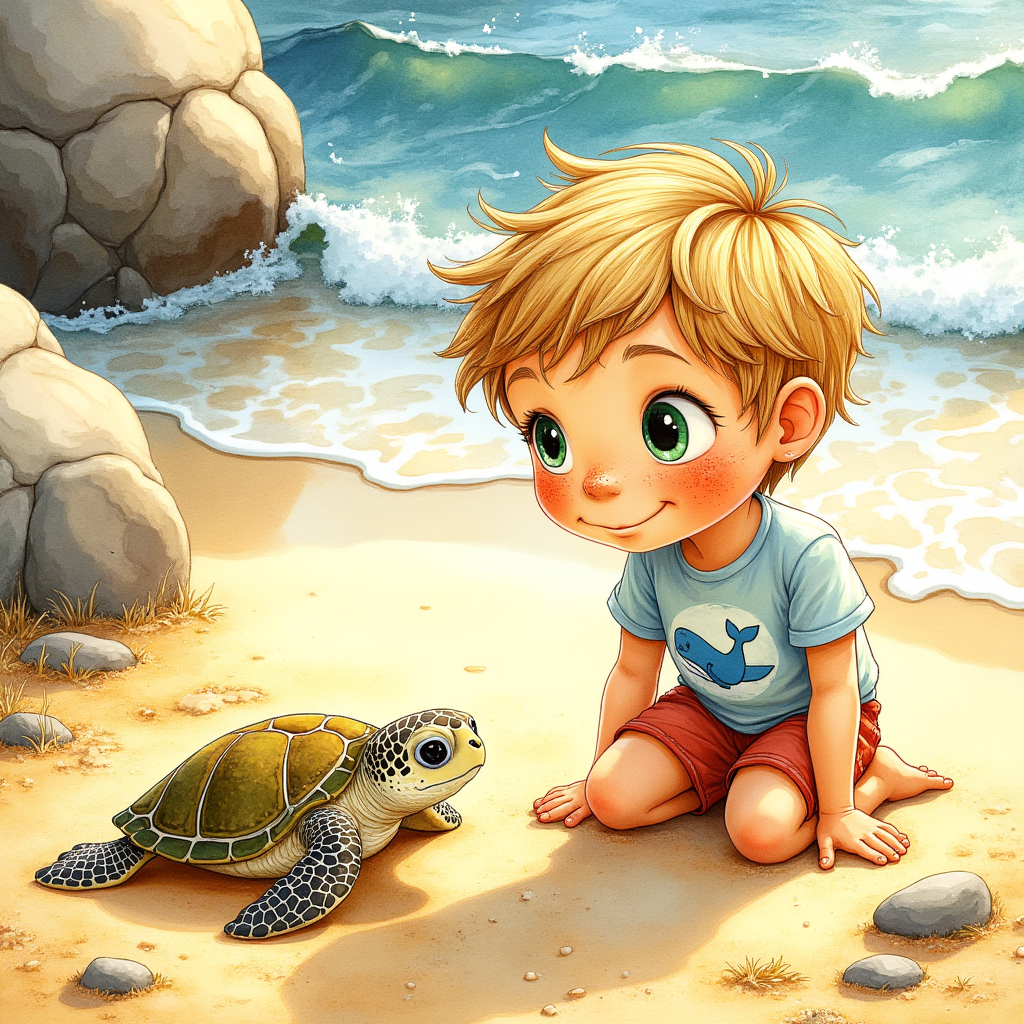 Flipbook, Shelly's Freedom: A Beachside Promise 21 pages (for ages 3-5)