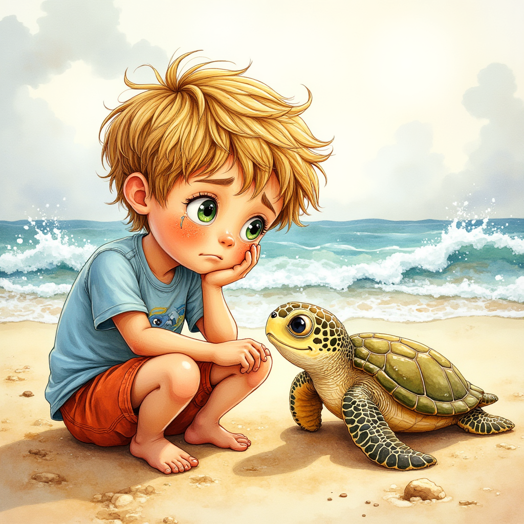 Flipbook, Shelly's Freedom: A Beachside Promise 21 pages (for ages 3-5)