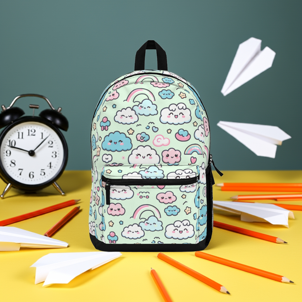 Backpack - Happy Clouds Print