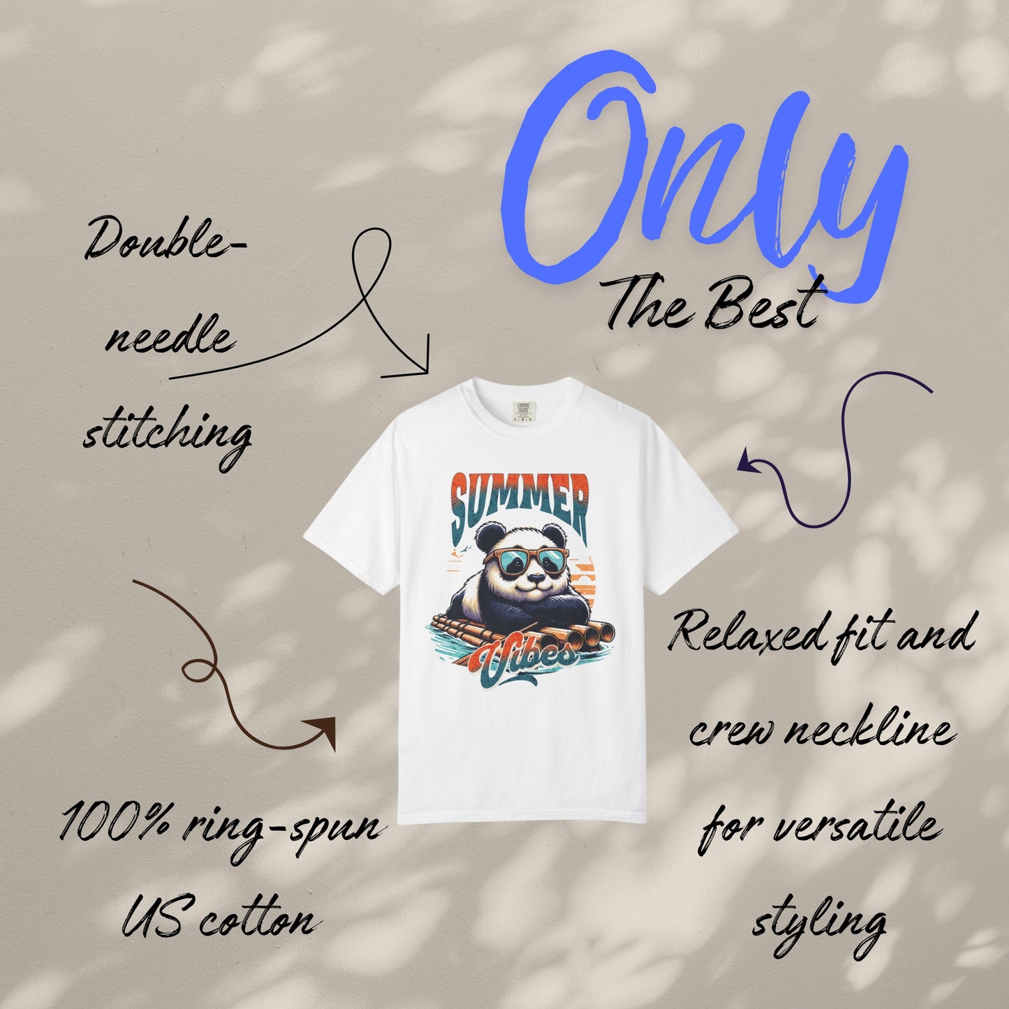 Summer Vibes T-shirt - Unisex Garment-Dyed
