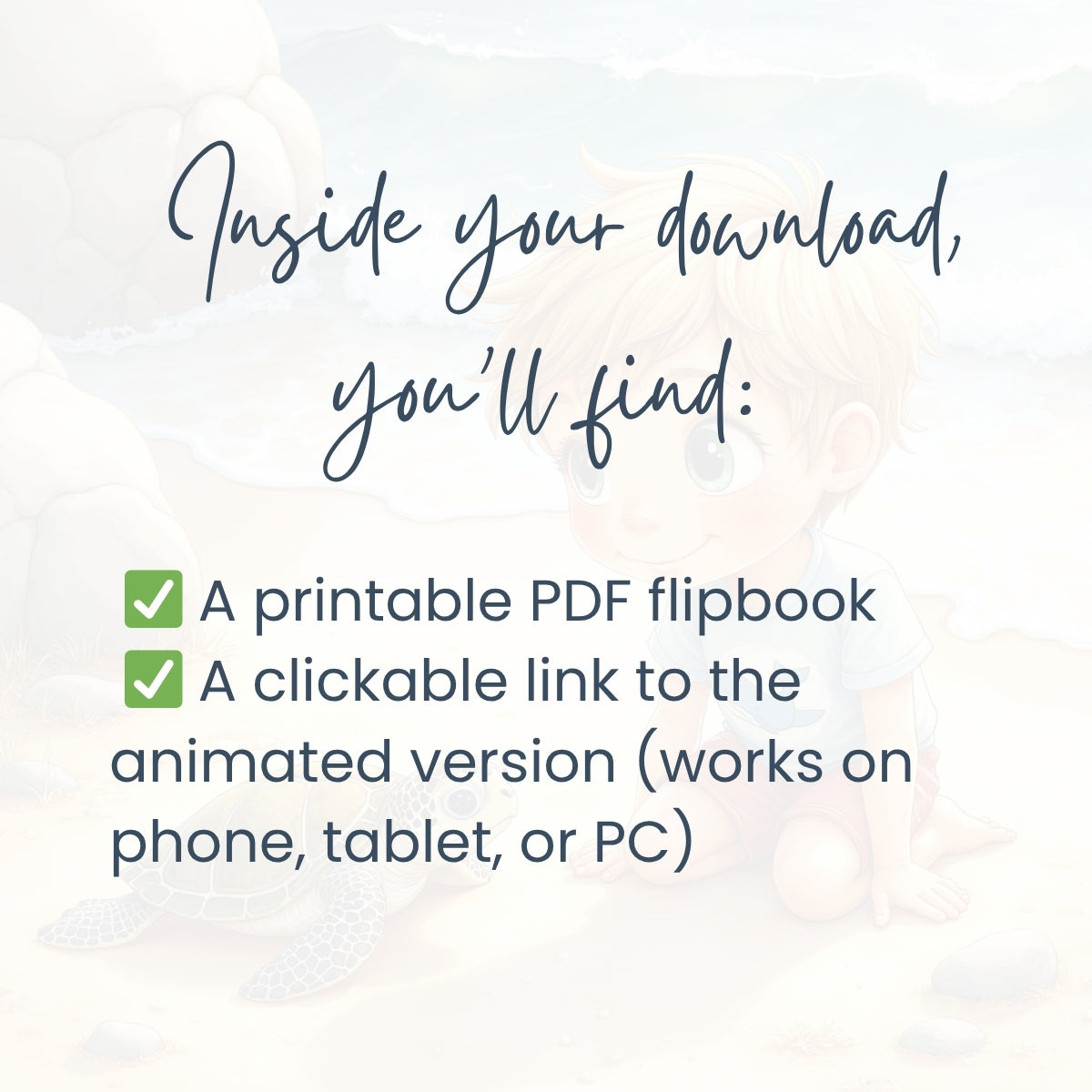 Flipbook, Shelly's Freedom: A Beachside Promise 21 pages (for ages 3-5)