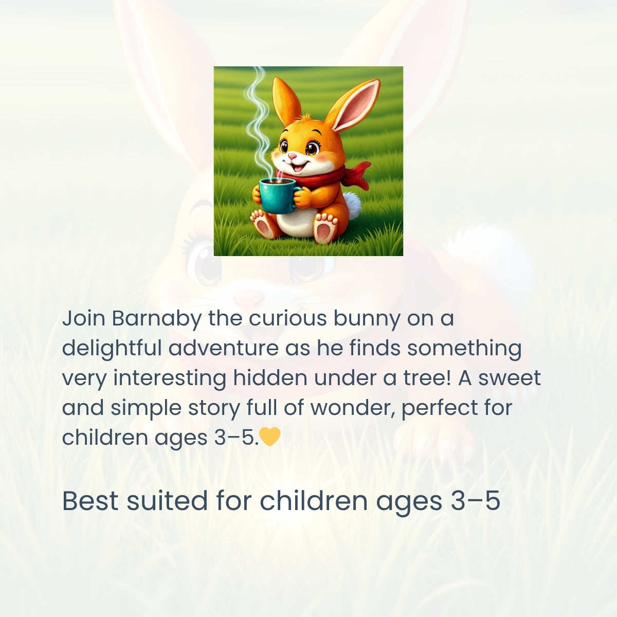 Barnaby the Bunny Cocoa Loverâ Digital Flipbook for Kids 42 pages (Ages 3â5)