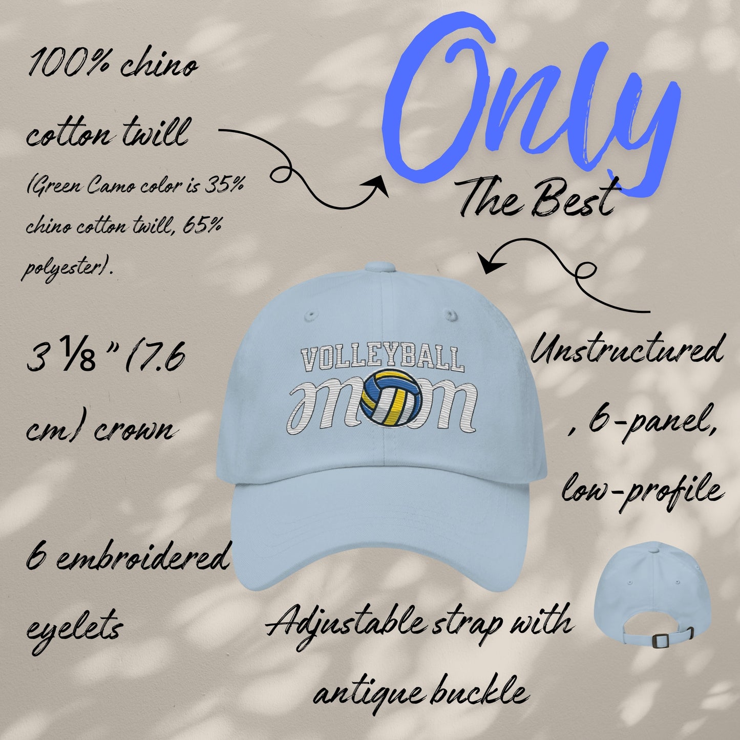 Embriodered Dad Hat - Volleyball Mom