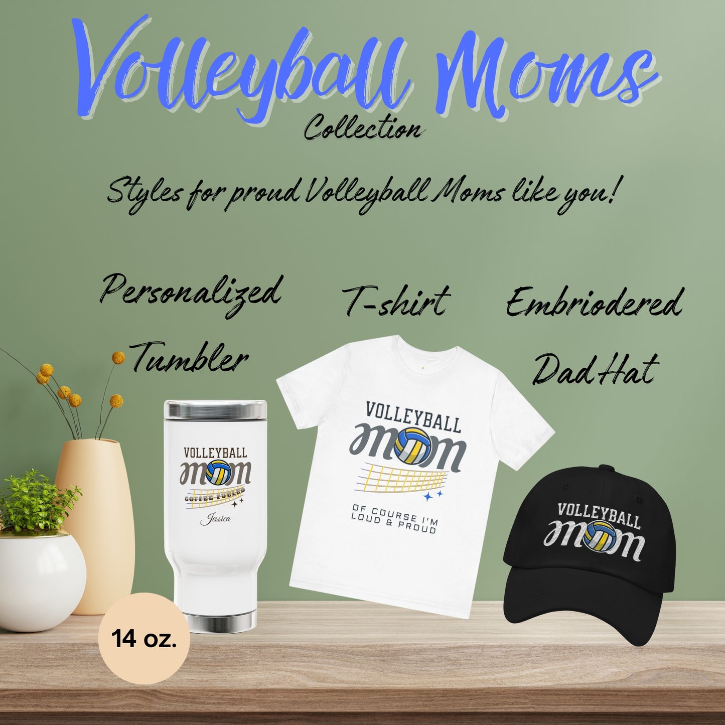 Embriodered Dad Hat - Volleyball Mom