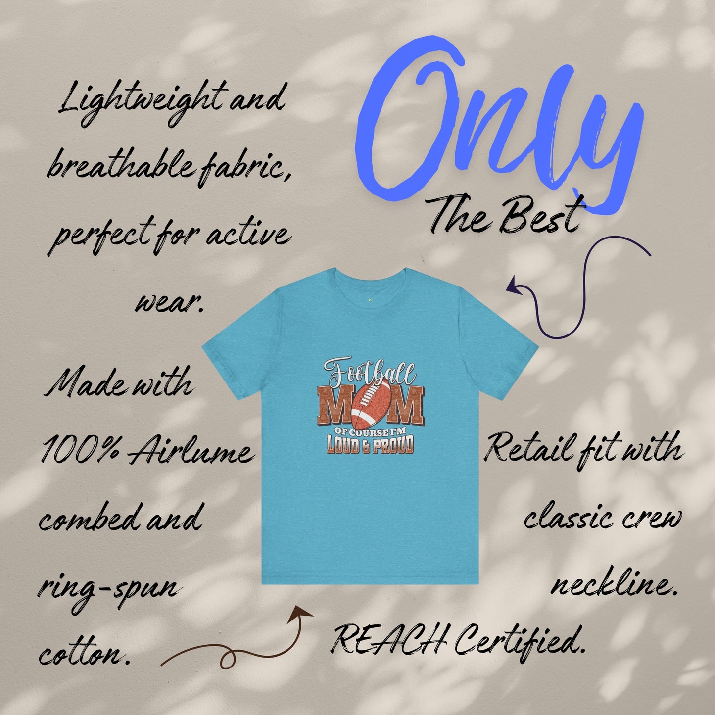 Football Mom Tee - Jersey Short Sleeve Tee