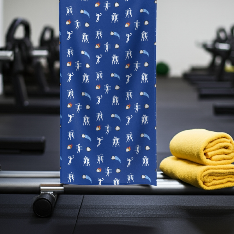 Volleyball Towel Blue 30" x 60"