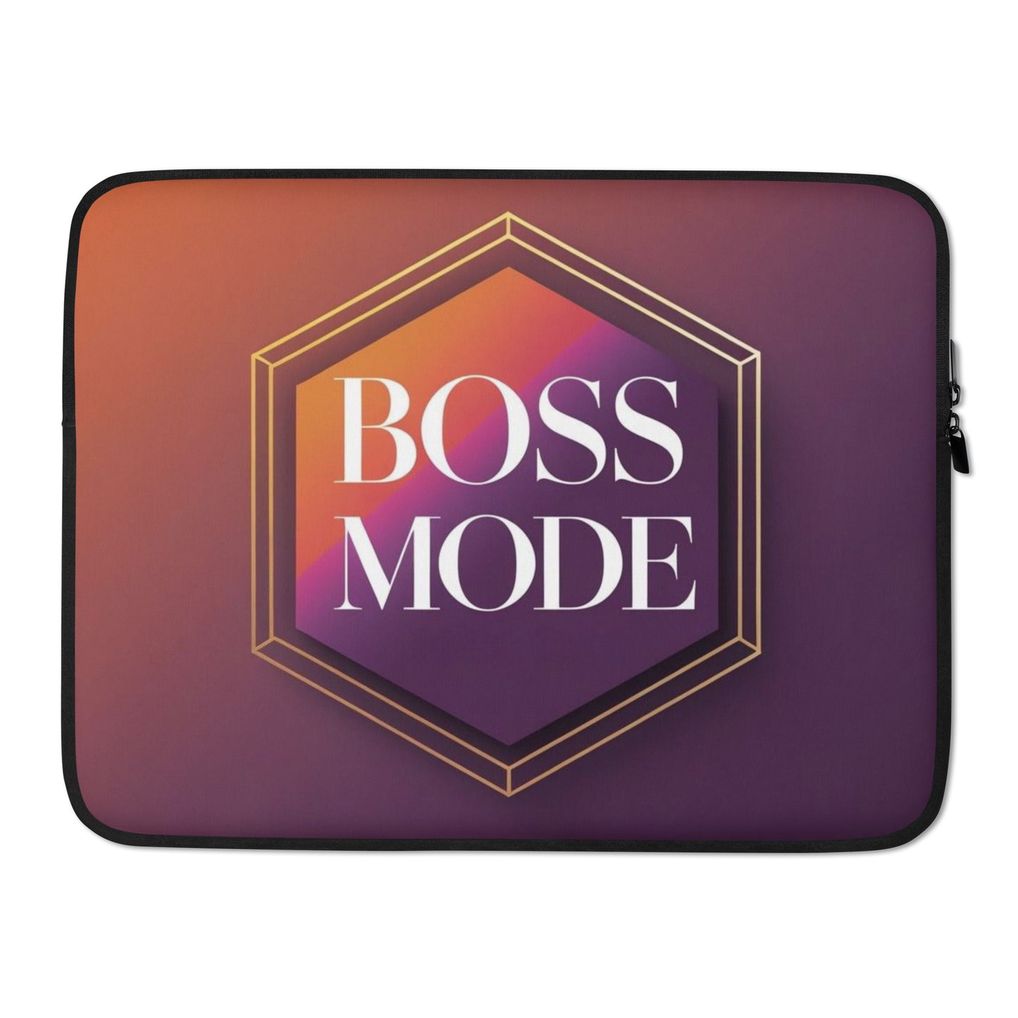 Laptop Sleeve with Quote – Boss Mode Design
