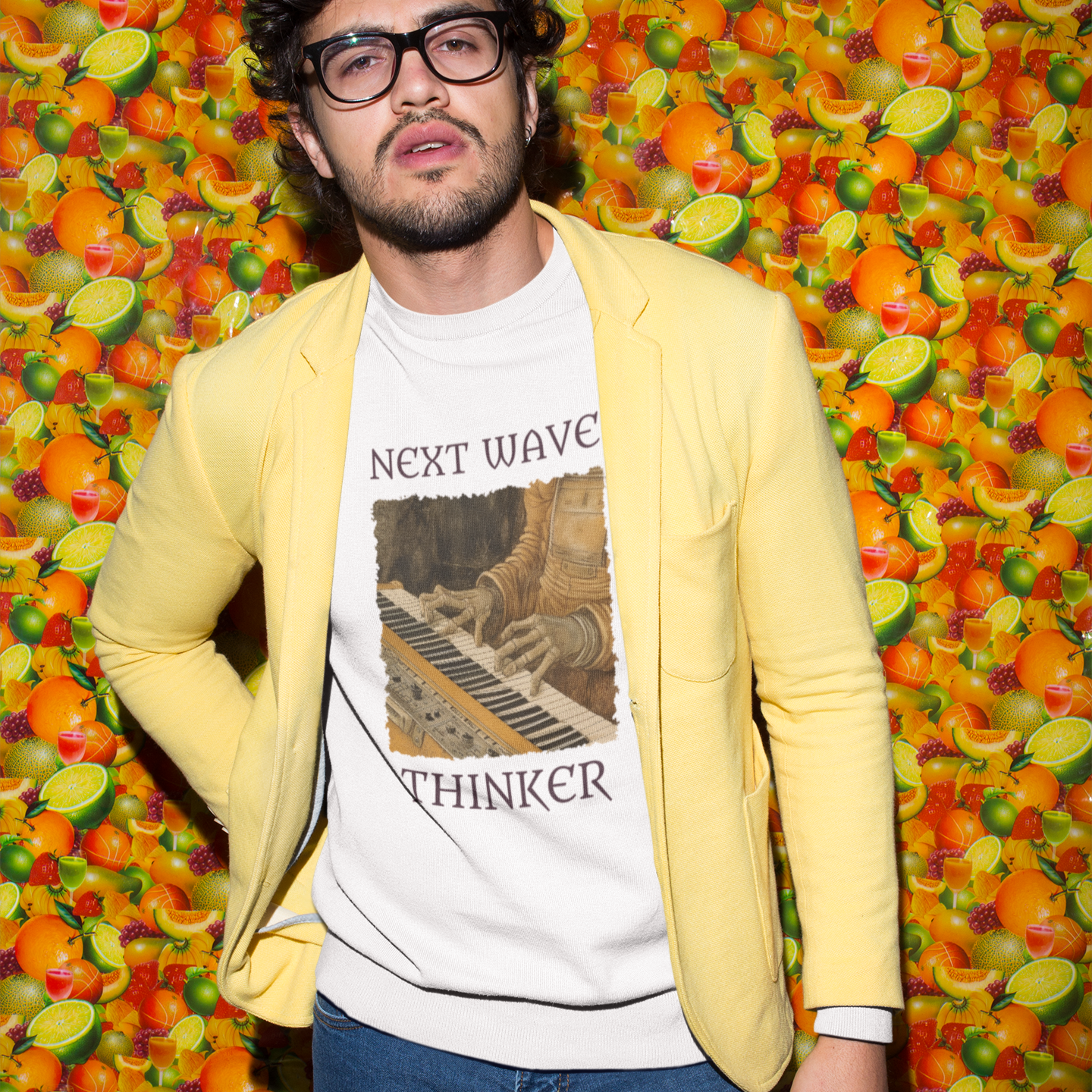 Next Wave Thinker T-Shirt, Vintage Style Tee