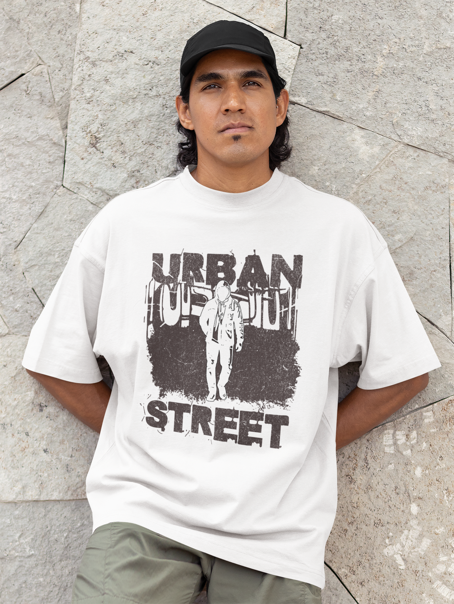 Urban Street Graphic Oversized Tee for Trendy Casual Style