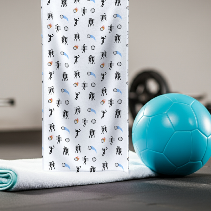 Volleyball Towel White 30" x 60"