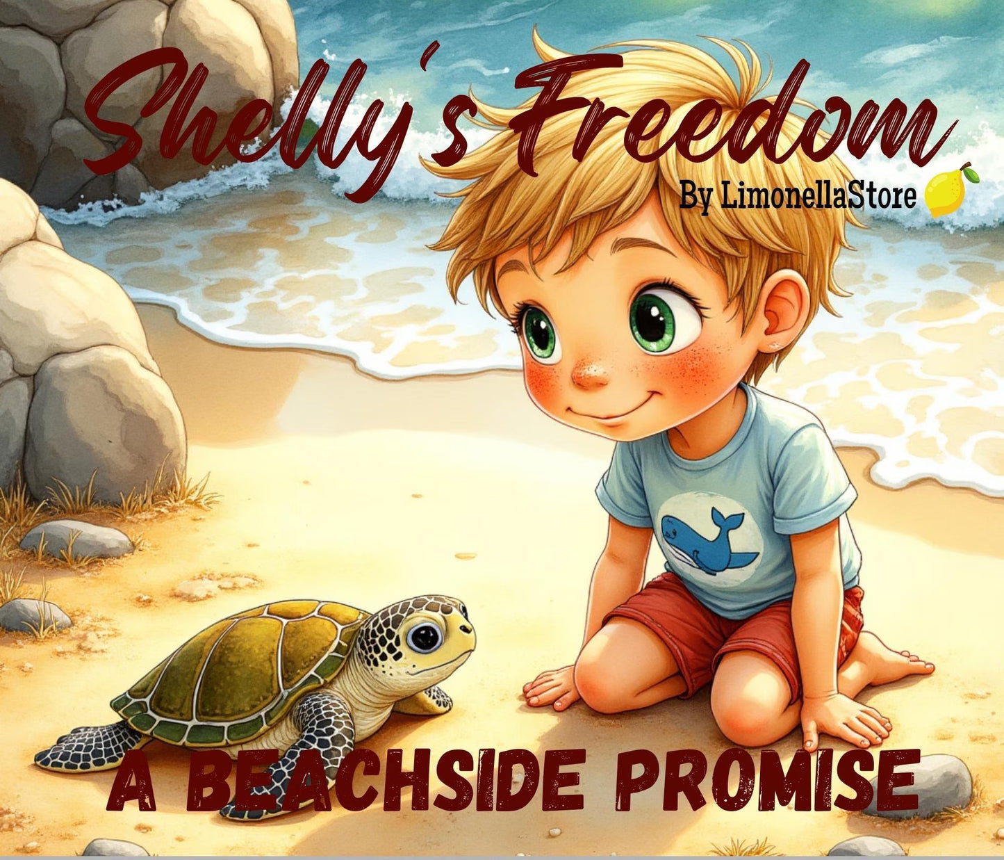 Flipbook, Shelly's Freedom: A Beachside Promise 21 pages (for ages 3-5)