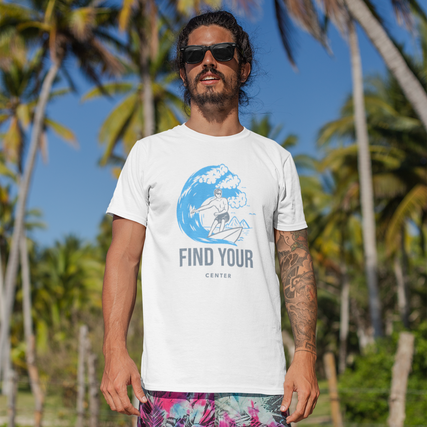Center-Focused T-Shirt - Find Your Center Design