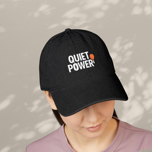 Embroidered Denim Hat for Tennis Lovers