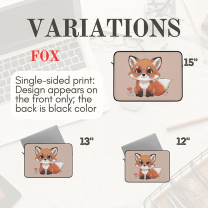 Laptop Sleeve Cute Fox