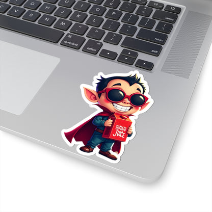 Kiss-Cut Sticker - Halloween Dracula Design