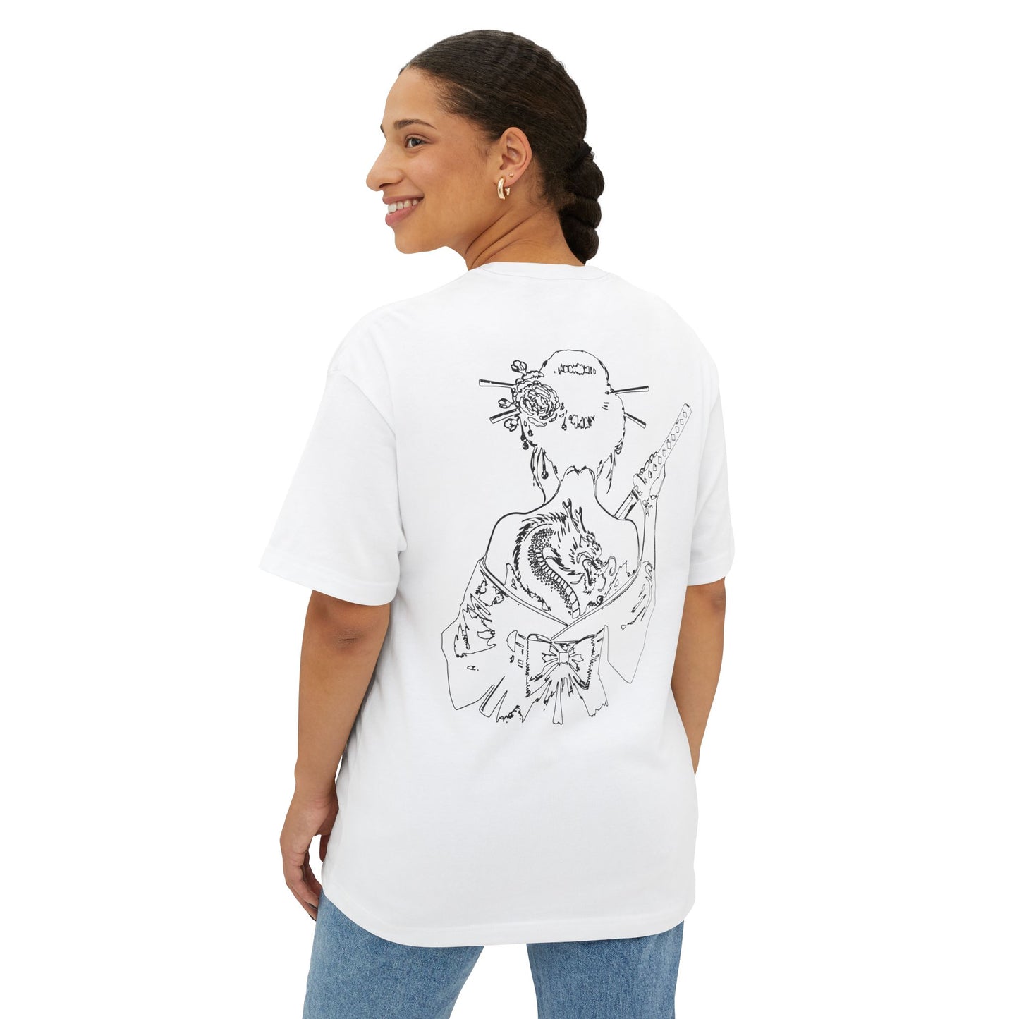 Oversized Box Tee - War Geisha Design
