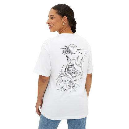 Oversized Box Tee - War Geisha Design