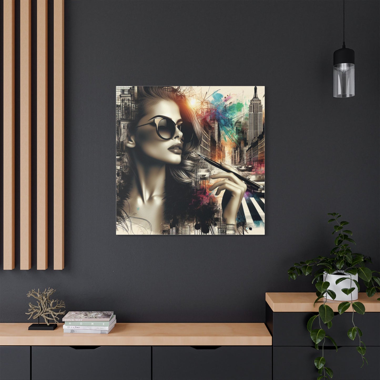 Urban Muse Satin Wall Art Decor