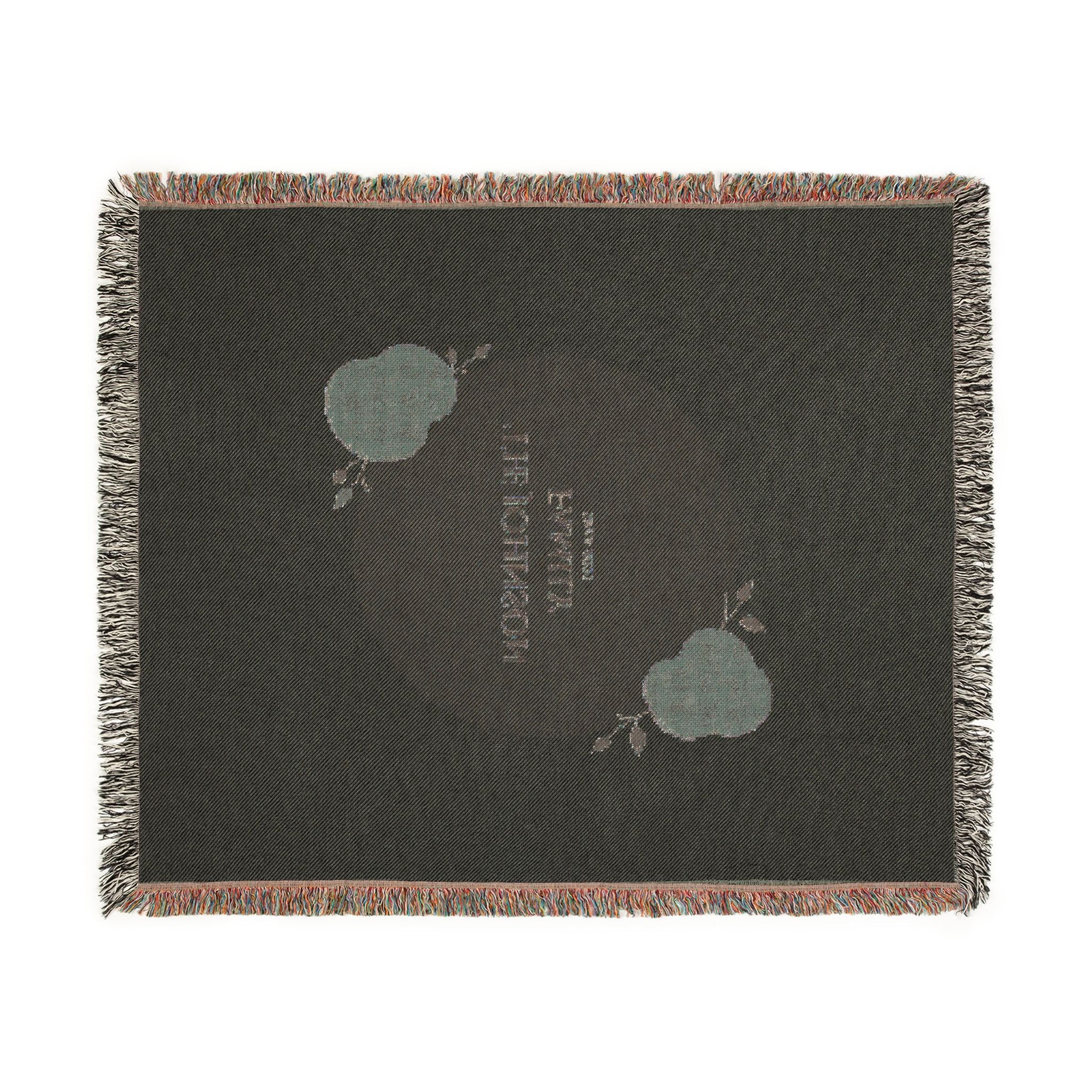 Personalized Family Woven Blanket  Custom Name Cozy Throw