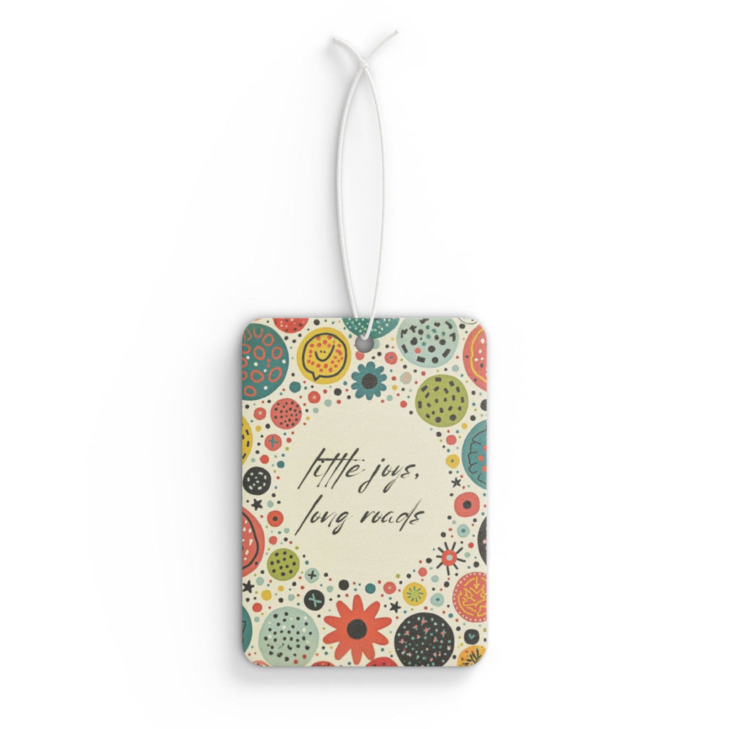 Car Air Freshener — “little joys, long roads” Scented Vent Clip