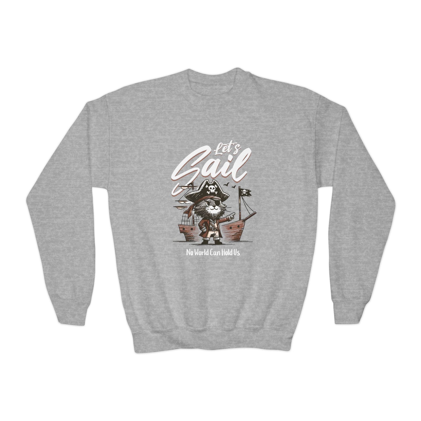 Youth Sweatshirt - Let's Sail Design