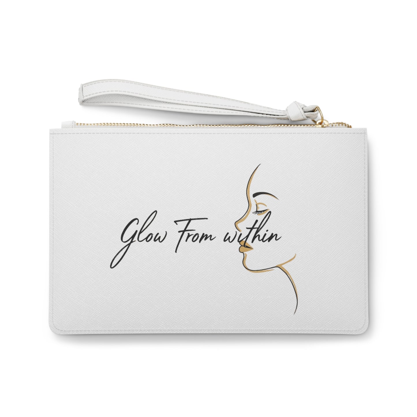 Glow From Within Clutch — Elegant Cosmetic Wristlet Bag