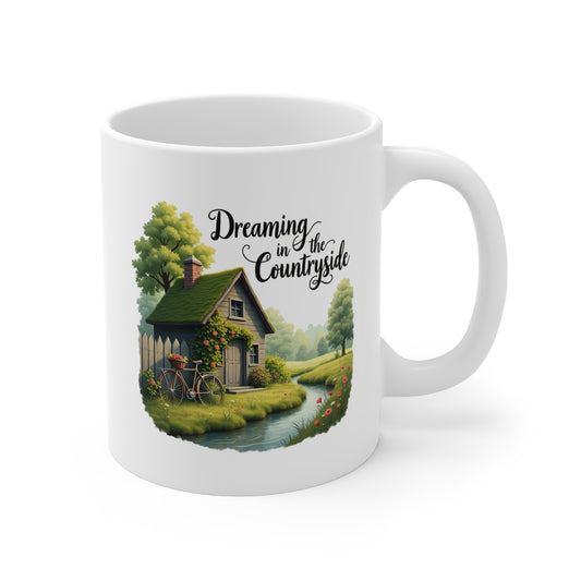 Farmhouse Coffee Mug 11oz, Countryside Dream Cup