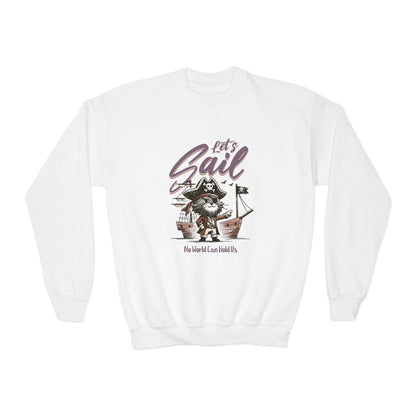 Youth Sweatshirt - Let's Sail Design