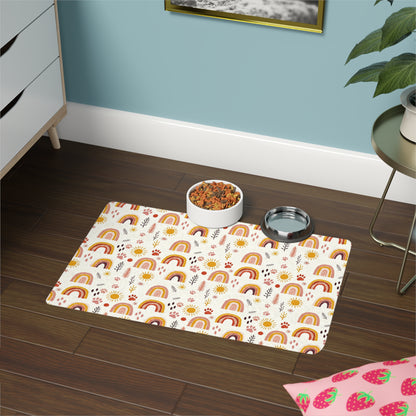 Pet Food Mat Rainbow