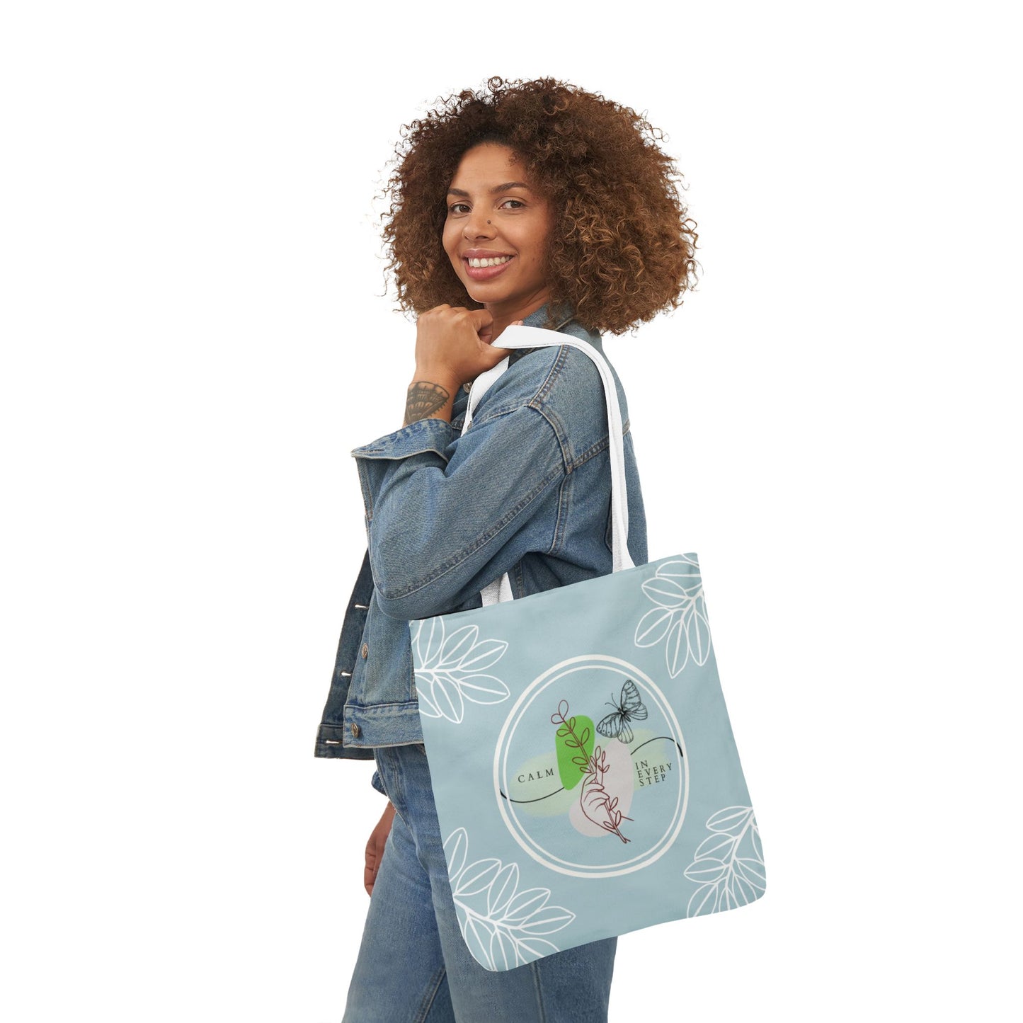 Calm In Every Step Tote Bag