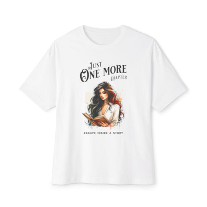 Oversized Boxy Tee - Just One More Chapter Design