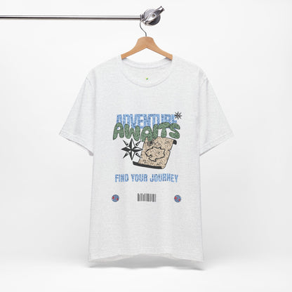 Adventure Awaits Graphic Tee - Casual Unisex Shirt for Travelers