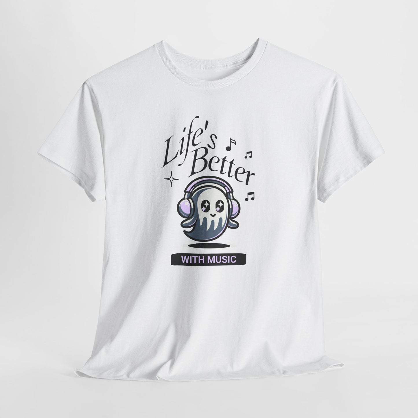 Music Lover Tee - Life is Better with Music