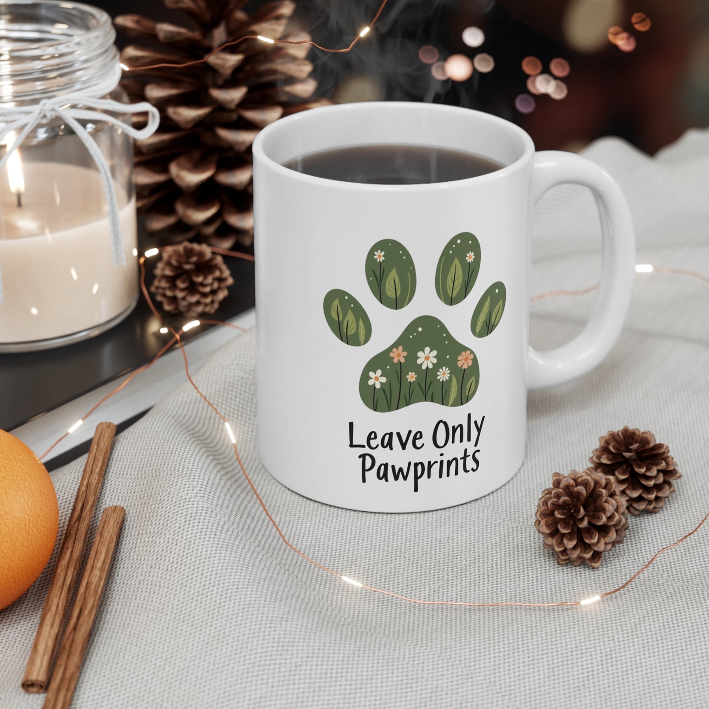 Mug 11oz - Leave Only Pawprints Pet Lover Gift
