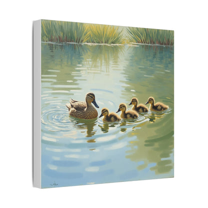 Canvas Wall Art - Duck Family