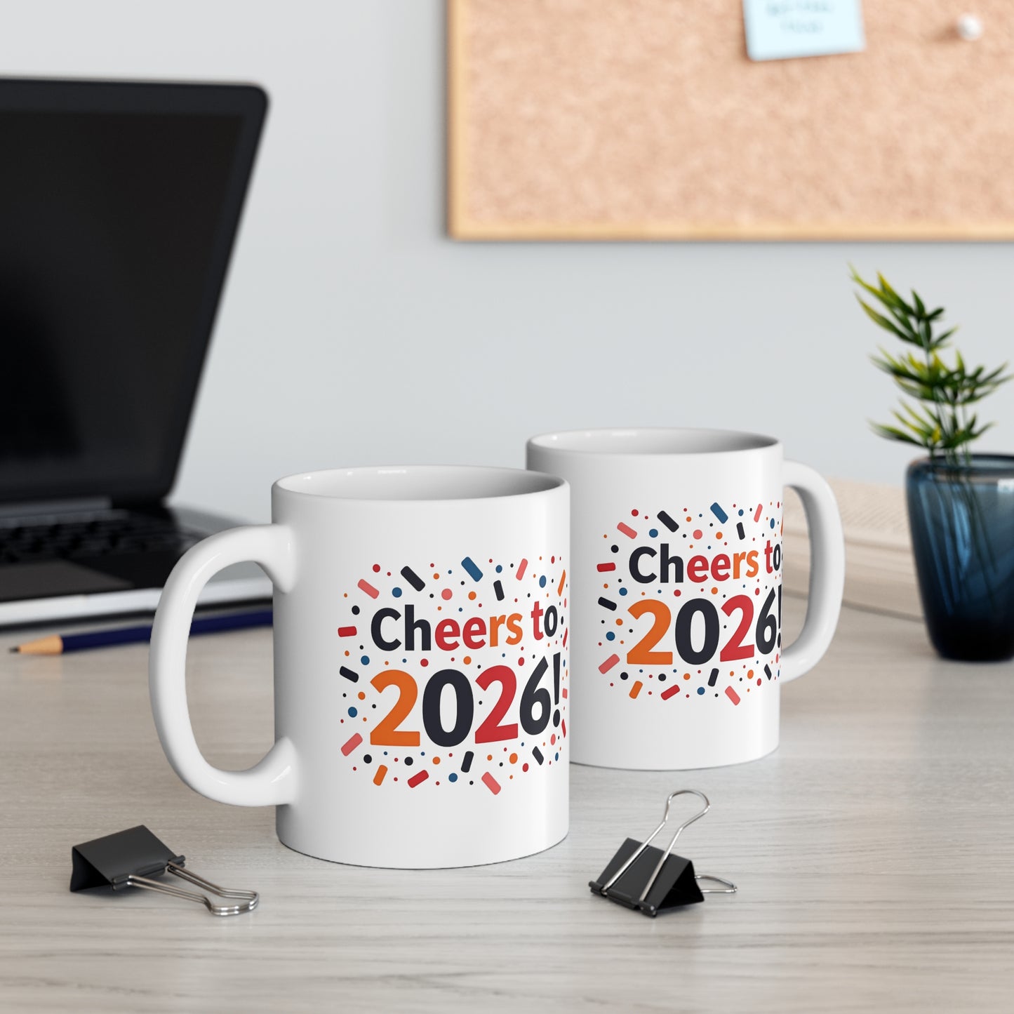 Cheers to 2026 11oz Mug — New Year Celebration Coffee Cup