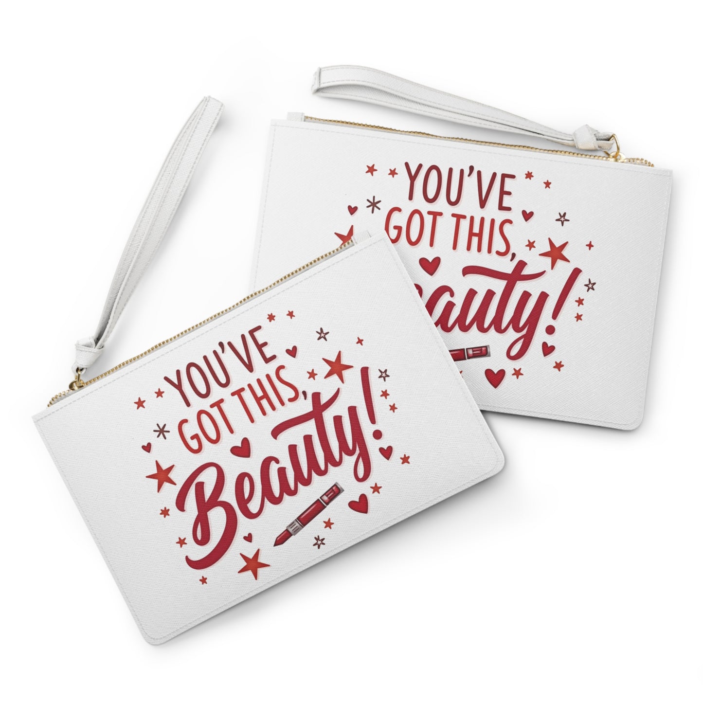Clutch Bag — "You've Got This Beauty" Inspirational Makeup Clutch