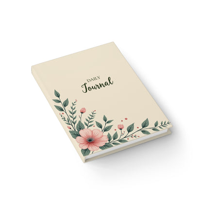 Floral Journal - Ruled Line, Daily Journal for Nature Lovers