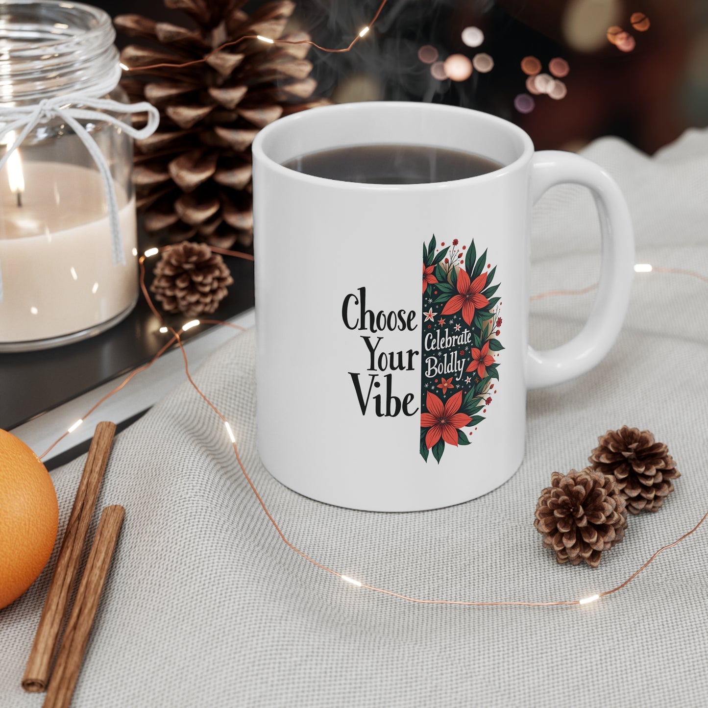 Minimalist vs Maximalist Holiday Aesthetic Mug