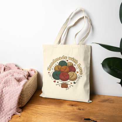 Knitting Art Tote Bag