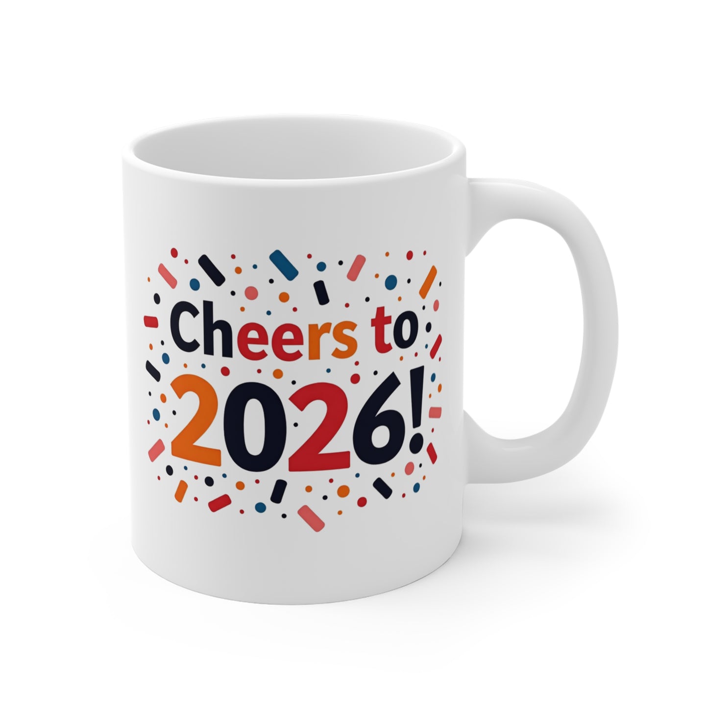 Cheers to 2026 11oz Mug — New Year Celebration Coffee Cup