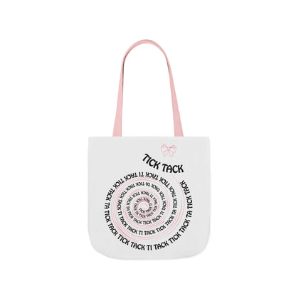Tick Tack Canvas Tote Bag