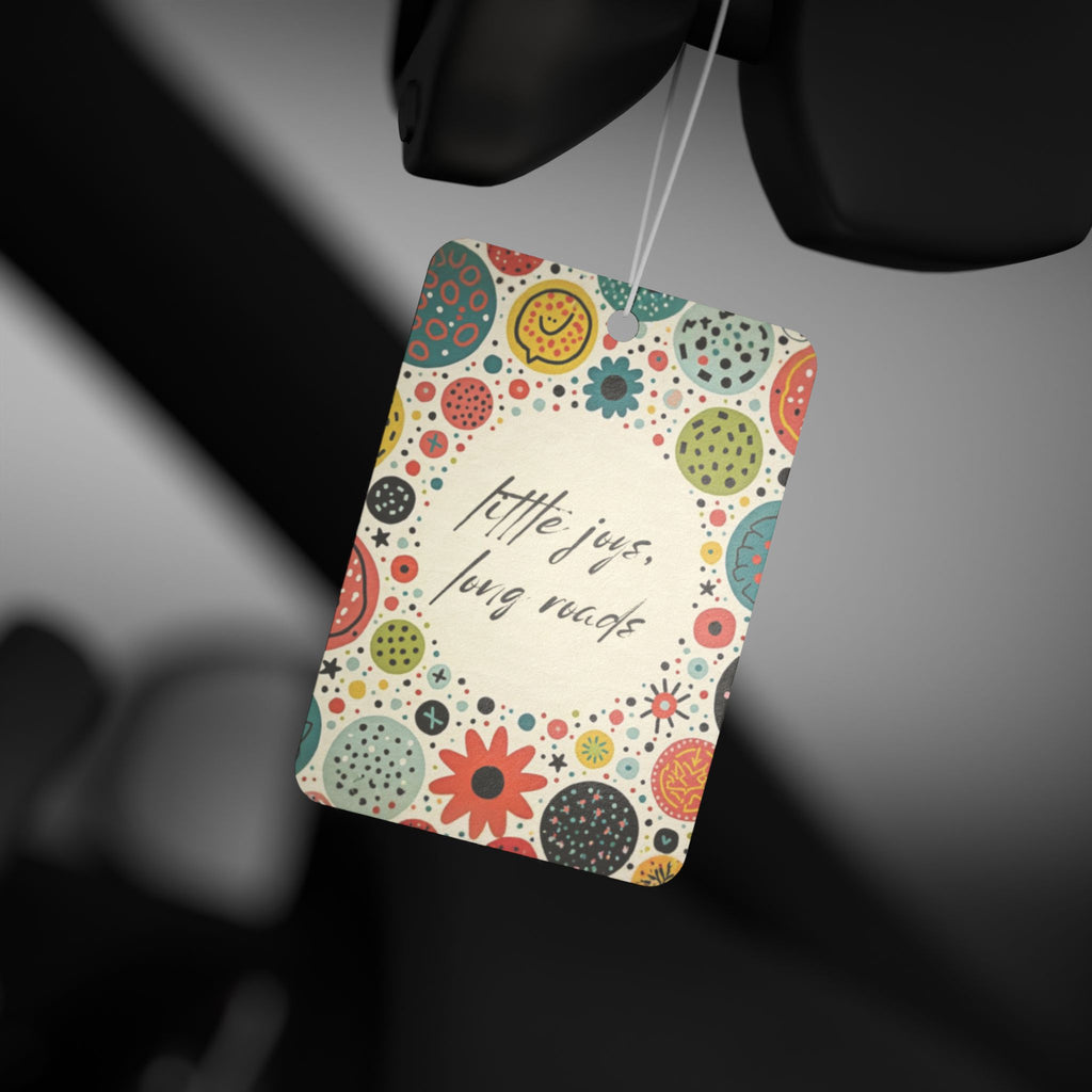 Car Air Freshener — “little joys, long roads” Scented Vent Clip