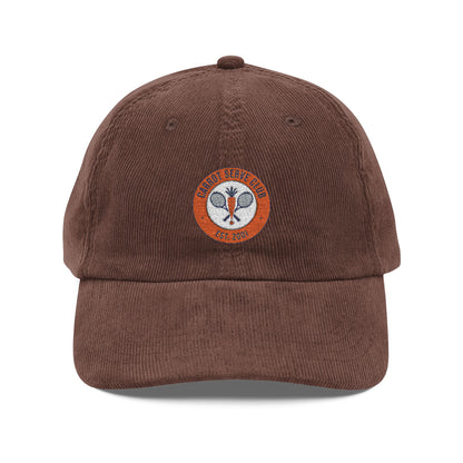 Embroidered Corduroy Cap
