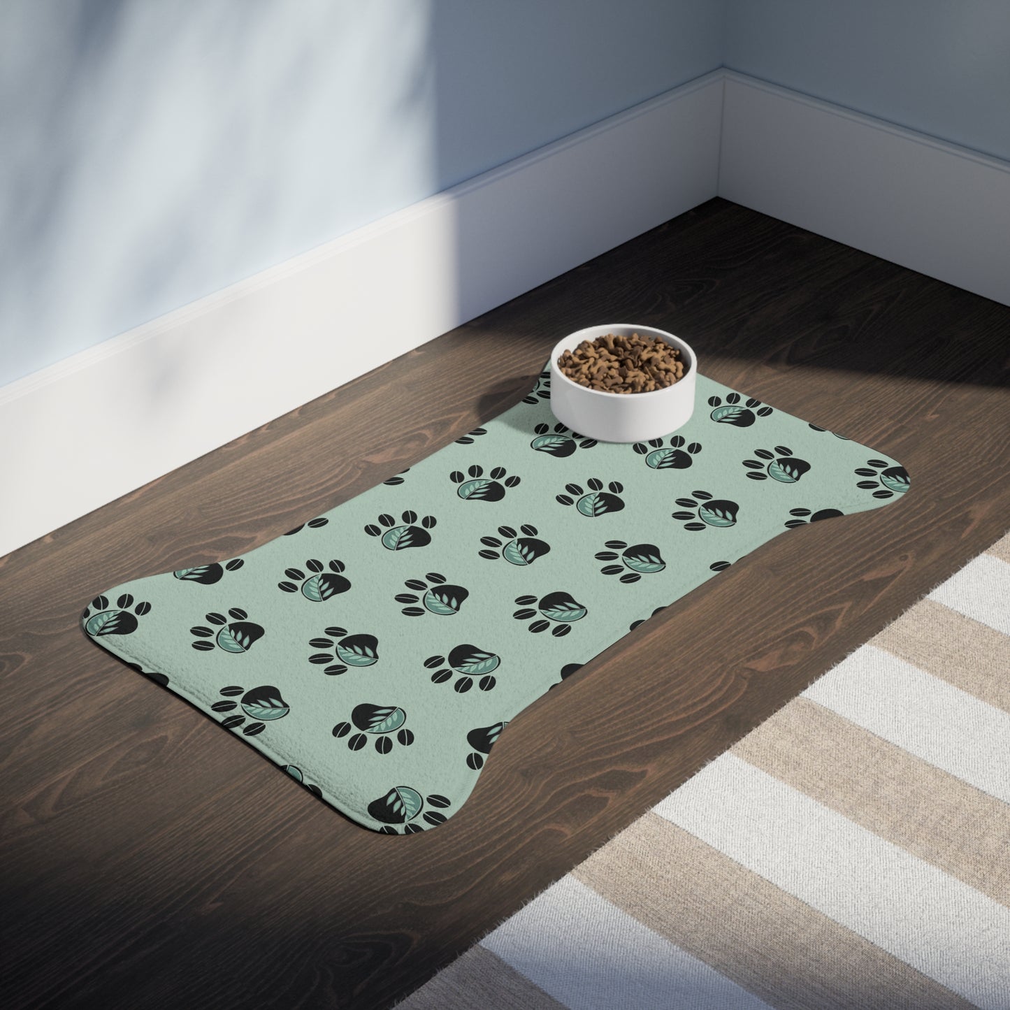 Pet Feeding Mats - Eucalyptus Design
