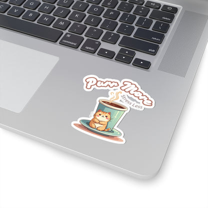 Stickers for Coffee and Cats Lovers