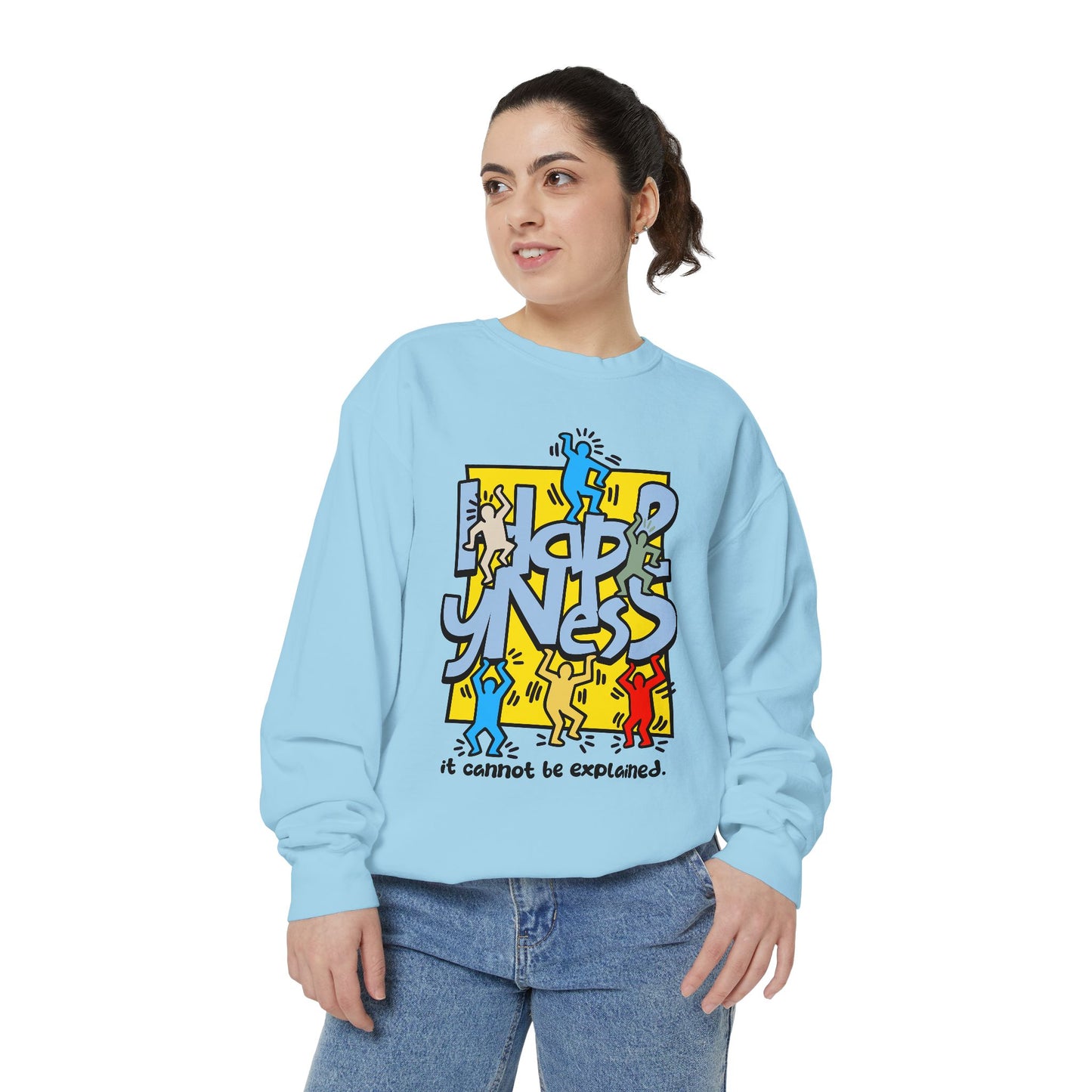 Garment-Dyed Sweatshirt - Way to Happiness Design