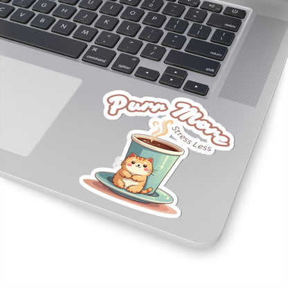 Stickers for Coffee and Cats Lovers